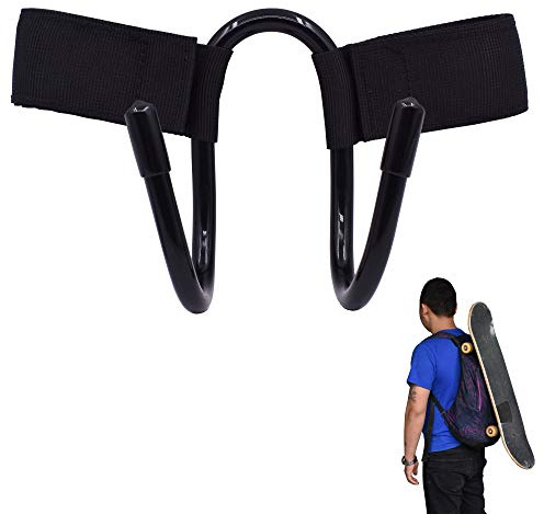 YYST Backpack Attachment Carrier Hanger Rack Hook Holder for Carrying Mini Cruiser, Cruiser Board, Skateboard - Fit Most Backpacks - Easy to Use - No Backpack
