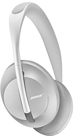 Bose Noise Cancelling Headphones 700 — Over Ear, Wireless Bluetooth Headphones with Built-In Microphone for Clear Calls & Alexa Voice Control, Silver (Renewed)