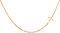 day.berlin Damen Kreuzkette Cross, Halskette in Gold 18k vergoldet, 45+5cm variable Länge, Kette mit Anhänger seitliches Kreuz (19x11mm), 316L Edelstahl nickelfrei und wasserfest