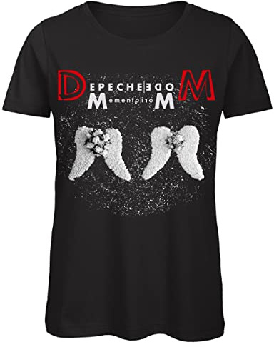 Bughyprint Tshirt Maglia Maglietta Cotone Donna Casual Girocollo Donna Depeche Mode DM Memento Mori Tour 2023, M