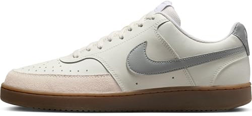 NIKE Herren Court Vision LO Sneaker, Sail Lt Smoke Grey Lt Orewood BRN White, 42 EU