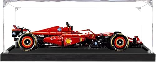 Acrylic Display Case for 42207 Ferrari SF-24 F1 Car, Super Sports Car Exclusive Collectable Model, Transparent Dustproof Display Box, 65 x 30 x 20CM