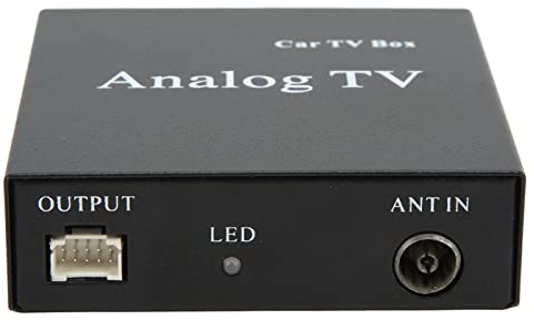 Tbest Box de TV Analógico de Automóviles Receptor de Señal de DVD Móvil de Alto Rendimiento PAL SECAM NTSC Completo Menú Menú de OSD para la Construcción de Metal de Entretenimiento