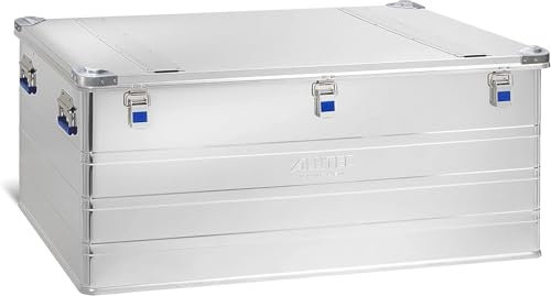 ALUTEC MÜNCHEN Aluminiumbox INDUSTRY 425 (Inhalt 425 l, Innenmaße (LxBxH) 1160 X 755 X 485 mm, staub-/spritzwassergeschützt, Werkzeugbox, Aufbewahrungskiste, Gewicht 14,62 kg) 13425