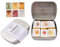 Csy Art Supplies handgefertigtes Aquarellfarben-Set – 6 metallische Farben, halbe Näpfchen, Glitzer, feste Wasserfarbe, Metallgehäuse, glitzernd, für Künstler, Studenten und Hobbyisten