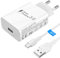 Schnellladegerat mit Schnellladekabel für Samsung Galaxy S22 S21 S20 Ultra FE S10 S9 S8 A73 A72 A71 A52 A51 A42 A24 A23 A22 A21 A02s A13 M13 Xcover Z Flip Fold Note 20 10 9 8 Tab A8 A7 S8 S7 5g