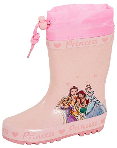 Disney Bottes de neige en caoutchouc doublées chaudes pour filles, rose, 28 EU