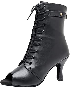 Damer professionella latinska dansstövlar salsa balsal salsa tango jazz anpassad klack