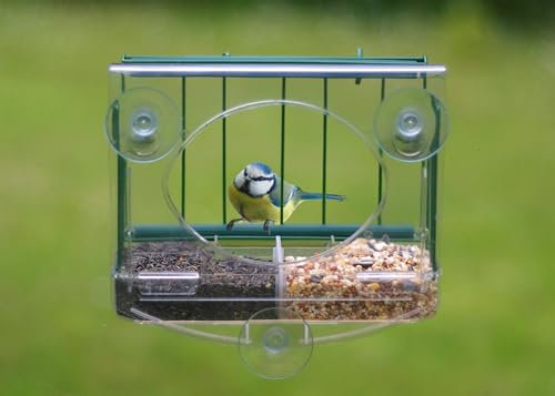 Meripac PIGEON-PROOF Window Feeder with Large Capacity Seed Tray