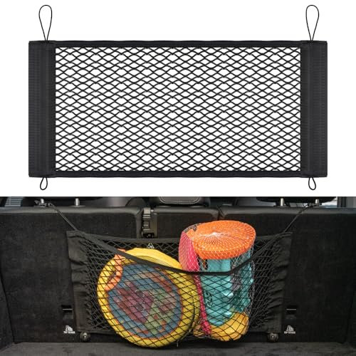 VEHIRIE Organizador de Maletero Coche Universal 65x35 cm - Rojo, Resistente para Accesorios, Herramientas, Enseres - Compatible con Coches Urbanos, Ultrapequeños y Pequeños