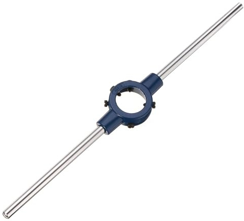 QUARKZMAN Matrici Filettature per Tubi 45mm (1,77) Supporto Maniglia Chiave Filettatura Regolabile Strumenti per Riparazione Bullone (Matrici Metriche M16-M20 / Matrici Od 45mm)