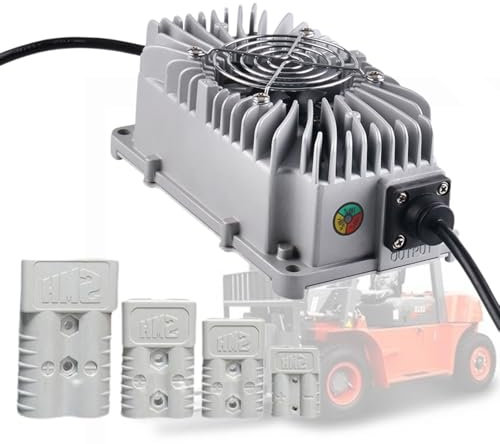 WLEJSL Caricabatteria Piombo Acido 24V 10A Caricabatteria 300W Caricabatteria Carrello Elevatore, Caricabatteria Auto Caricatore Mantenimento con Spina Anderson 50A/120A/175A/350A,50A