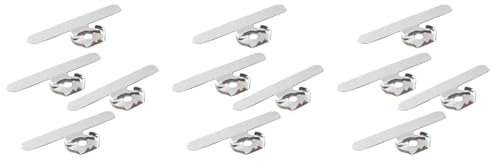 Amosfun 12 Pièces éplucheur de châtaignes Éplucheur de châtaigne efficace accessoires de cuisine outil de cuisine à domicile rabot au gingembre éplucheur d'ail Silver