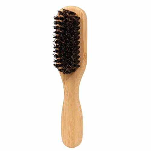 Pennello Barba con tronchi selvatici | Pidocchi baffi da viaggio - pennello, raddrizzatore per barba, strumento per la cura della barba, spazzola per capelli, spazzola per barba