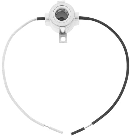 UKCOCO Douille de Lampe Base à Vis Renforcée Épaisse, Installation Facile en Céramique E11 avec Support et Fil pour Éclairage Industriel et Suspendu Polyvalent