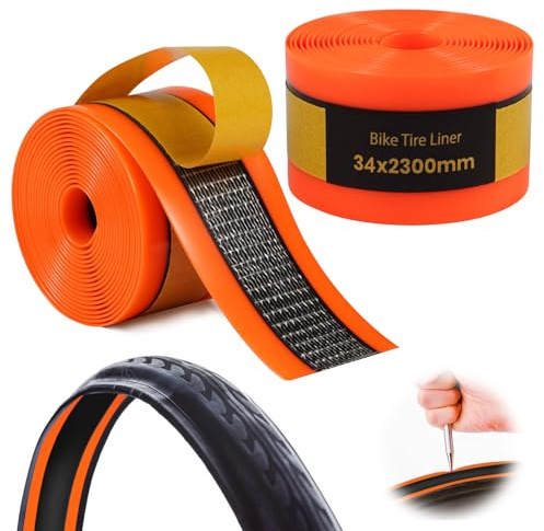 Lot De 2 Bandes De Protection Anti-Crevaison pour Pneus De Vélo: Revêtement De Pneu De Vélo, Liner Bande Anti-Crevaison Cyclism Compatible avec Pneus 20, 24, 26, 27,5, 28, 29, 700 C