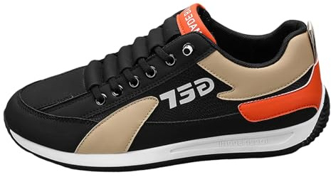 Generisch Scarpe sportive primavera commercio estero, scarpe da uomo, scarpe stringate, scarpe alla moda, Nero , 43 EU