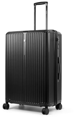 LUGG AirGlide 24 Inch Lightweight Travel Suitcase - Hard Shell Polycarbonate Protection, TSA Approved Lock, Scratch & Water Resistant, Smooth 360° Spinner Wheels & Detachable Interior (66x45.5x27cm)