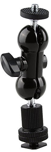 CAMVATE Rótula de Bola Giratorio de 360 ° con 1/4 Tornillo + Montaje de la Zapata para Cámara Réflex Digital DV luz LED