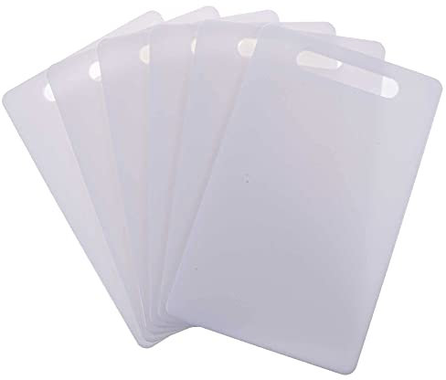 SIDCO Schneidebrett 6 x Frühstücksbrett Schneidbrett Frühstücksbrettchen weiß 24x15 cm