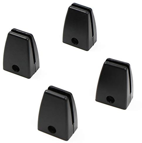 Glasklemmen Schallwandclip Regalhalter Glashalterung Klemmbefestigung - Robuste Halterung aus Aluminiumlegierung 4 Stück Bürozubehör Möbelzubehör,Langlebig und verformungshemmend.