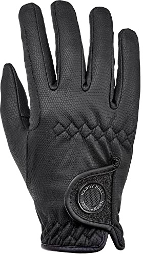 Harry Hall. Horse Riding Gloves for Women & Men with Soft Fleece Lining | Perfect Equestrian Durable Gloves for Autumn Winter with Glitter Details