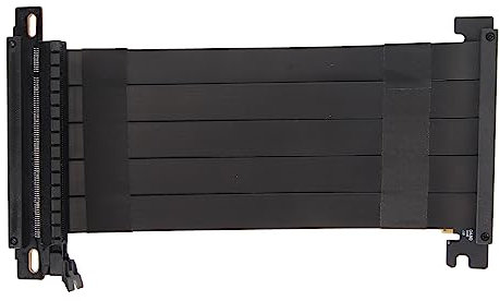 VBESTLIFE PCIE 4.0 X16 Riser-Kabel, Grafikkarte 180 Grad GPU-Verlängerungskabel für RTX 4090 4080 4070 4060, für RX7900 XT7800 XT7700 XT7600 7500 (Schwarz)