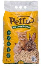 Litière pour chat 5 kg - Litière en bois pour le contrôle des odeurs et de l'humidité - 100 % bois de pin écologique - Compostable - Granulés pour petits animaux