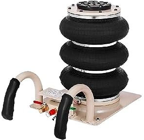 Hydraulic Jack 2/3 Ton Car Jack Double/Triple Bag Air Jack Pneumatic Jack Fast Lifting Height 30 / 40CM Van SUV Car Lift Repair Tool with Long-Term Reliability and Durability(3 Ton White)