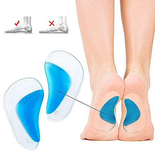 PEDIMEND™ Self-Adhesive Silicone Gel Arch Support Insoles for Flat Foot (3PAIR - 6PCS) | Plantar Fasciitis Pain Relieve | Shock Absorber Pads | Reduce Stress & Pain | Unisex | Foot Care