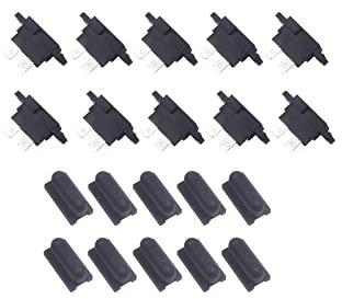 KOLACEN Auto ATC Blade Standard Sicherungshalter Sitz für Auto Boot LKW SUV mit Abdeckung Schwarz (10er Pack)