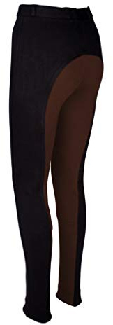 Avon Jodhpurs d'équitation pour femme en deux tons Noir/chocolat Taille 44 (tour de taille 86,4 cm), Noir/Chocolat, 44