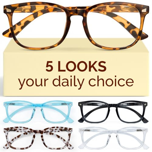 CCVOO 2.75 Reading Glasses for Women, Eye glasses, Blue Light Readers for Women, Cheaters