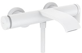 hansgrohe Wannenarmatur Vivenis, Aufputz Badarmatur für 2 Funktionen, Mattweiß