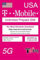 Tarjeta SIM de EE. UU. 87 días. Red T-Mobile con Datos ilimitados de Alta Velocidad en 5G/4G/LTE | Llamadas Locales y Mensajes ilimitados en EE. UU. (Incluido Hawái). ¡Tarjeta SIM 5G!