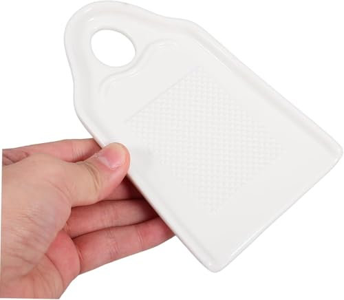 LATRAT Rallador de cerámica, plato rallador de porcelana rallador de jengibre de cerámica, rallador de ajo, rallador de frutas, rallador de verduras, rallador de wasabi, para jengibre, ajo, cebolla