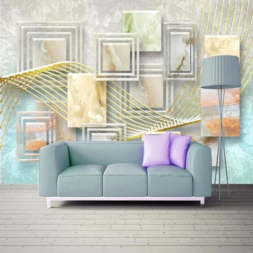 MIXUEXUNLU 3D Relief Geometric Block Marble Mural Wallpaper Living Room Bedroom Sofa Background Wall Home Decoration Ideas