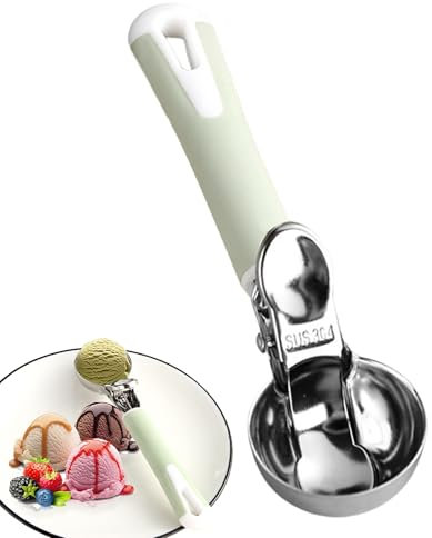 Palas Para Helado De Acero Inoxidable,Cuchara Para De Galletas Con Mango Antideslizante - Herramienta De Mango Ergonómico Para Porcionar Fruta Postres Repostería Carne Albóndigas Cocina