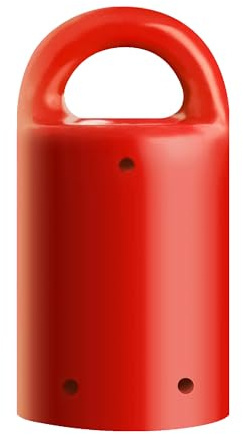 MagnetPAL Heavy-Duty Neodymium Anti-Rust Magnet, Magnetic Stud Finder, Hide-A-Key, Tool Holder & Retrieval, Most Powerful Magnet 12lb Pull, Indoor or Outdoor Multi Use Tools, Quick Release Keys Red
