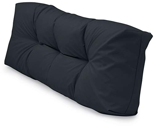 Spatium Euro pallets cushions removable pillowcase, water-resistant, resistant to stains Anthracite Long Back Cushion 120x40x15