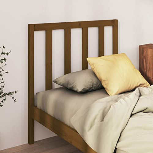 Festnight Kopfteile 1 STK.Kopfteil aus Stoff Bettkopfteil HonigbraunWandschutz Bett Bettkopfteil für Bettgestell Schlafzimmer Headboard 95 x 4 x100 cm Stoff