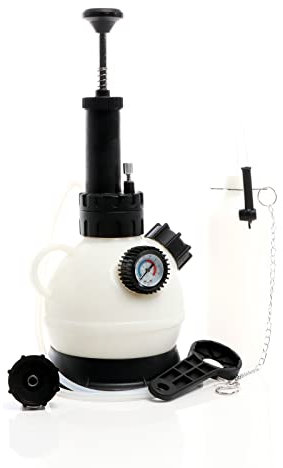 XPOtool Bremsenentlüftungsgerät 2 l + 1 l Bremsenentlüfter mit Absaugbehälter, Bremsentlüfter zum Bremsflüssigkeit Wechsel und Bremsen Entlüften