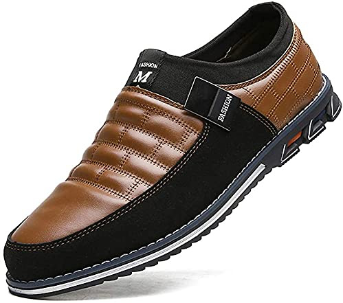 Chaussures Décontractées Cuir pour Hommes Mocassins et Loafers de Conduite Mode Slip-on Oxford Habillées Affaires Mocassin Confort Marche Bureau Extérieur