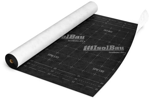 Isolbau Unterspannbahn SPB 150, 15 m² Rolle (1,5 x 10 m) - Dachfolie mit 150 g/m² Flächengewicht - Dampfdurchlässige Unterdeckbahn, wasserdicht und witterungsbeständig