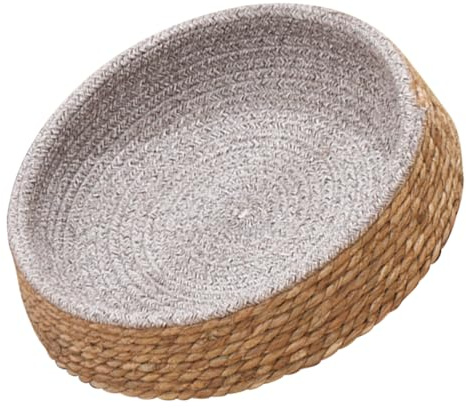 VERDANVERSE Woven Rattan for Dogs and Cats Comfortable Round Cat Nest Durable and Stylish Design for Indoor Use Cozy Sleeping Space for Pets