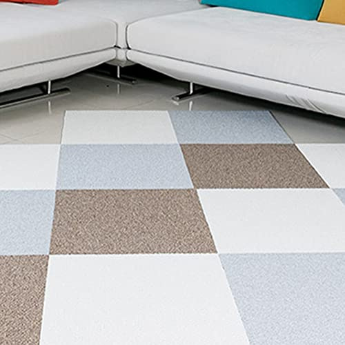 Moquette quadrotte autoadesive, Piastrelle autoadesive per Moquette, Colori Assortiti, 50x50 cm, Tappetino antirumore, Lavabile, Facile da Tagliare, Fai da Te