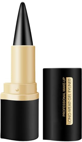 Kajalstift Schwarz, Gel Eyeliner Wasserfest, Augen Make-up, Lápiz Delineador De Ojos Pigmentado Para Un Delineador De Ojos Ideal, Maquillaje Duradero Para Todos Los Días