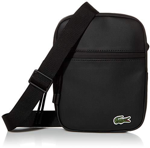 Lacoste - Sac croisé plat S pour homme, O/S, noir