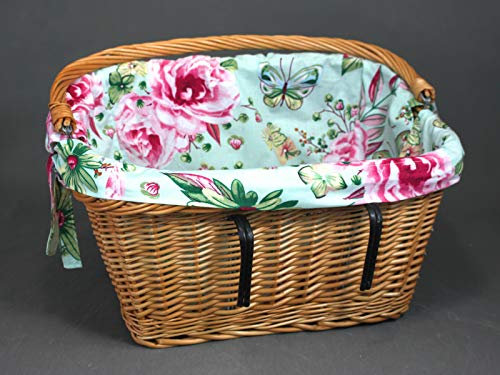 Damian-Wiklina Korg cykelkorg, cykelkorg, shoppingkorg (blommor foder)