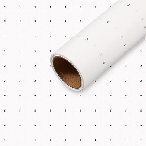 Prickigt mönsterpapper för sömnad, 112 cm x 25 meter spårningspapper för mönsterutarbetning, placerade varje tum alfanumeriskt markeringspapper för klädtillverkning